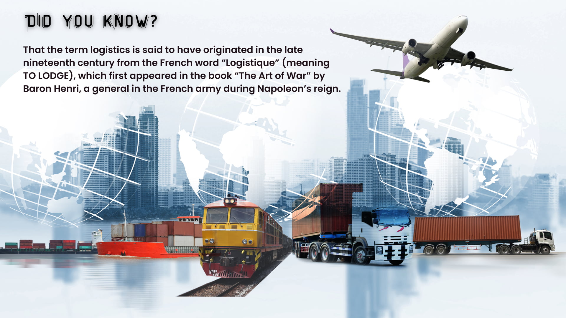 What does logistics means?
