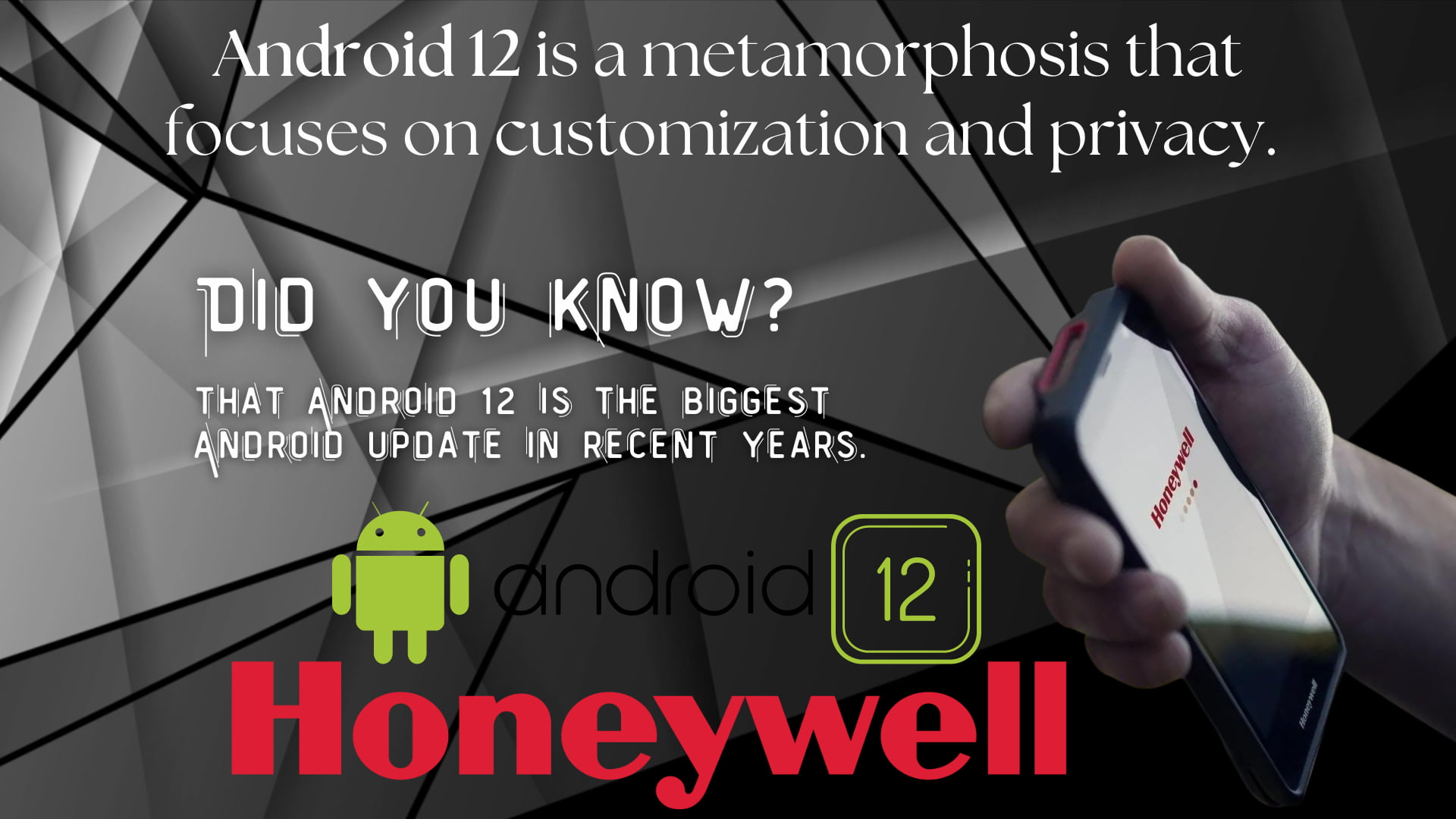 Android 12 pe Honeywell